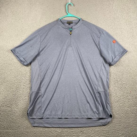 Apparel Collection 1/4 Mccdonald Shirt Men's XL Blue Employee Uniform Work - Picture 1 of 8